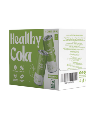 Healthy Cola Green Apple Pack of 6