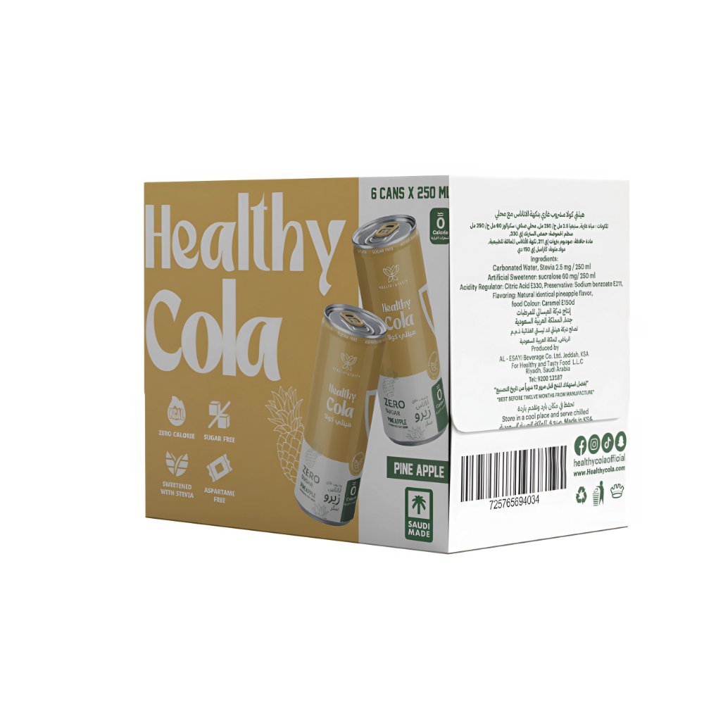 Healthy Cola Pineapple Pack of 6